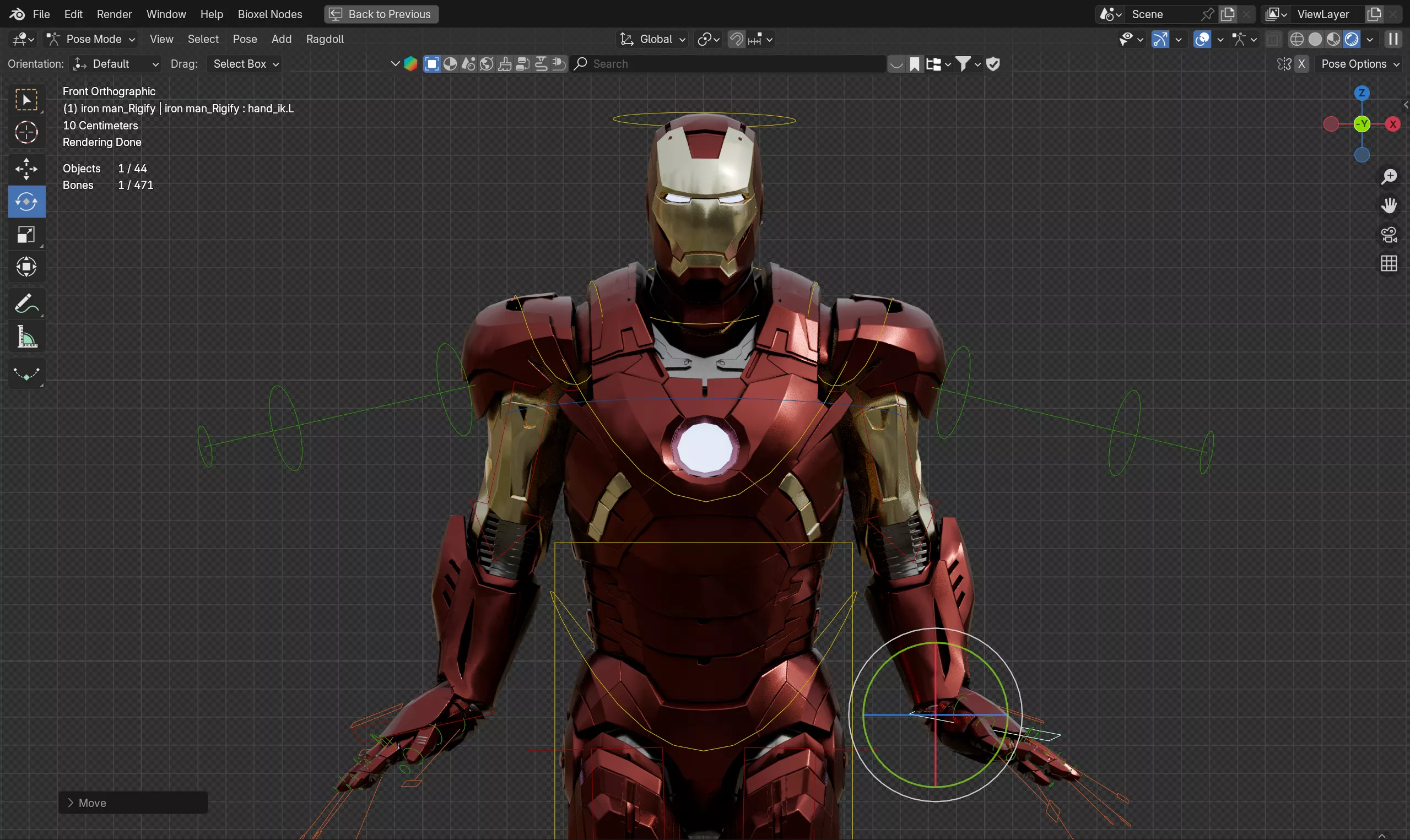 Iron Man profile view